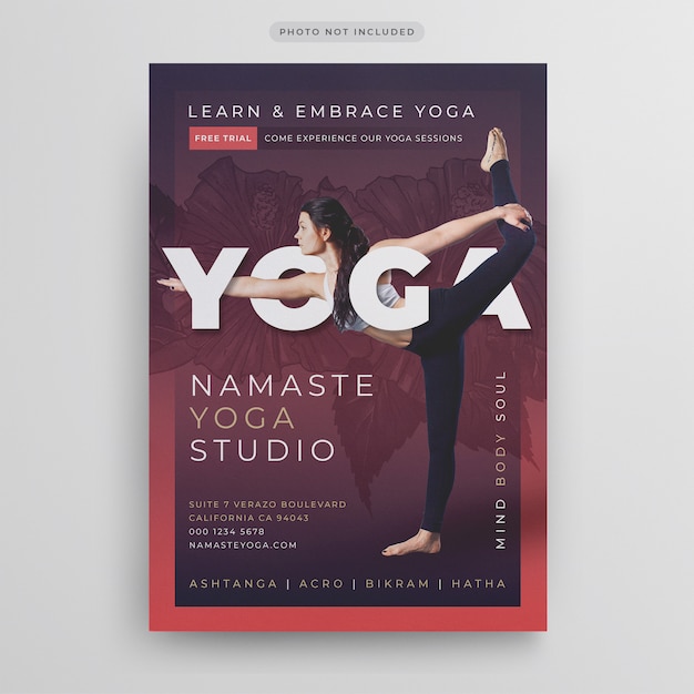 Yoga Flyer Template Psd File Premium Download