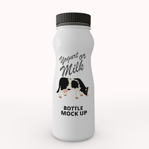 Download Yogurt bottle mockup | Premium PSD File