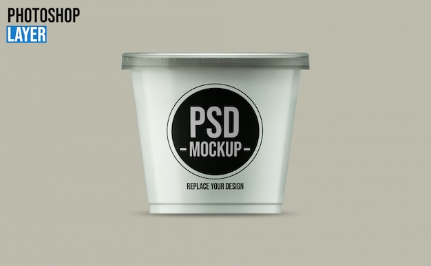 Download Premium Psd Yogurt Cup Mockup Design