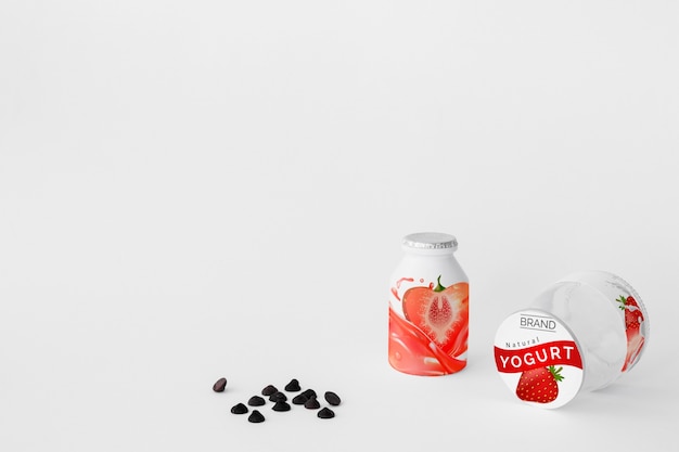 Yogurt cup mockup | Free PSD File