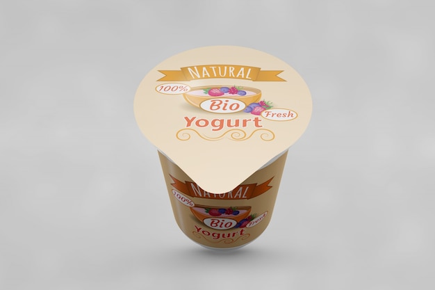 Download Yogurt packaging mockup | Free PSD File