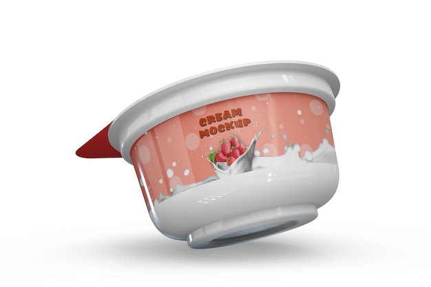 Download Free Psd Yogurt Packaging Mockup