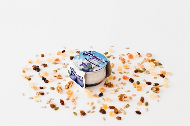 Free Psd Yogurt Packaging Mockup