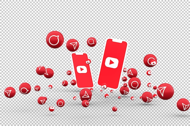 Download Free Youtube Icon On Screen Smartphone And Youtube Reactions Love Emoji Use our free logo maker to create a logo and build your brand. Put your logo on business cards, promotional products, or your website for brand visibility.