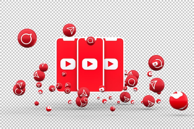 Download Free Youtube Icon On Screen Smartphone And Youtube Reactions Love Emoji Use our free logo maker to create a logo and build your brand. Put your logo on business cards, promotional products, or your website for brand visibility.