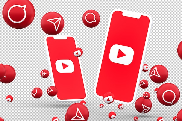 Download Free Youtube Icon On Screen Smartphones And Youtube Reactions Premium Use our free logo maker to create a logo and build your brand. Put your logo on business cards, promotional products, or your website for brand visibility.