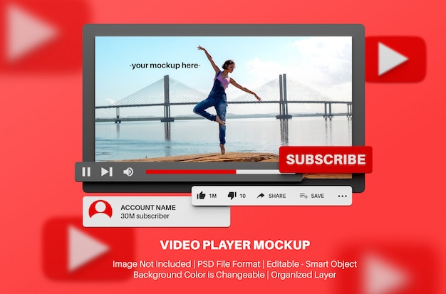 Download Youtube Mockup Psd Free Download - FREE Website Design Device Mockups! (PSD Template Download ...