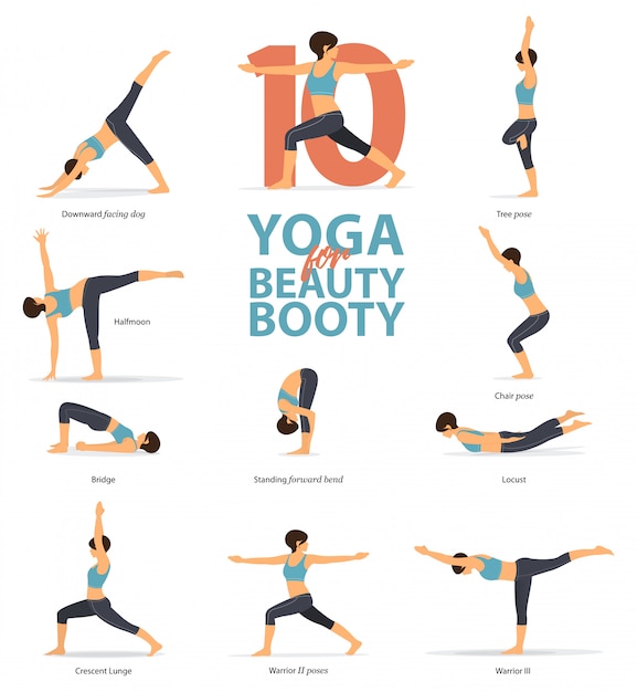 Download Free 10 Yoga Poses For Beauty Booty Premium Vector Use our free logo maker to create a logo and build your brand. Put your logo on business cards, promotional products, or your website for brand visibility.