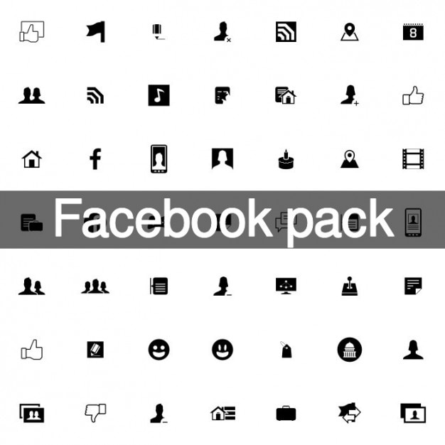 100 Facebook icons collection