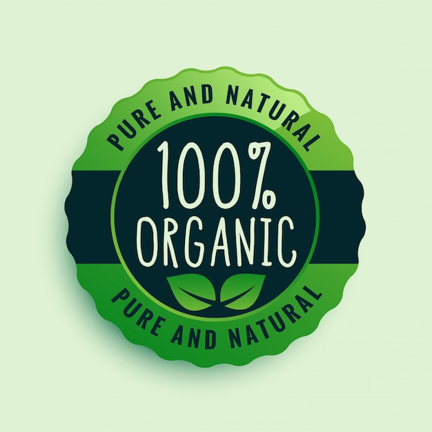 Download Free Download This Free Vector 100 Organic Food Certified Label Use our free logo maker to create a logo and build your brand. Put your logo on business cards, promotional products, or your website for brand visibility.
