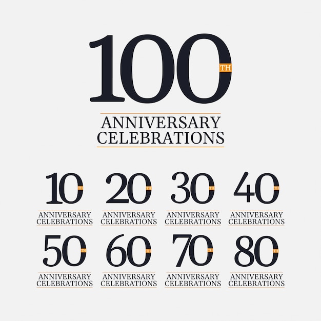 100年記念日のお祝いベクトルテンプレートイラスト プレミアムベクター