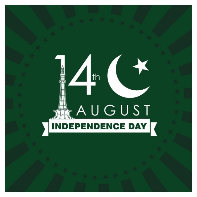 Free Vector 14th August Pakistan Day