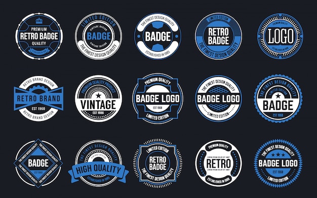 Download Free 15 Retro Vintage Badges Design Collection Premium Vector Use our free logo maker to create a logo and build your brand. Put your logo on business cards, promotional products, or your website for brand visibility.