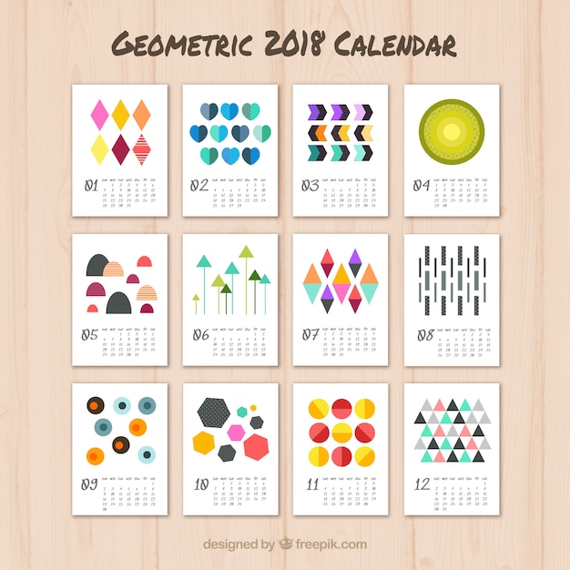 Download 2018 calendar Vector | Free Download