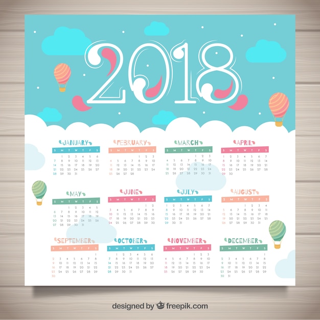 2018 calendar Vector | Free Download