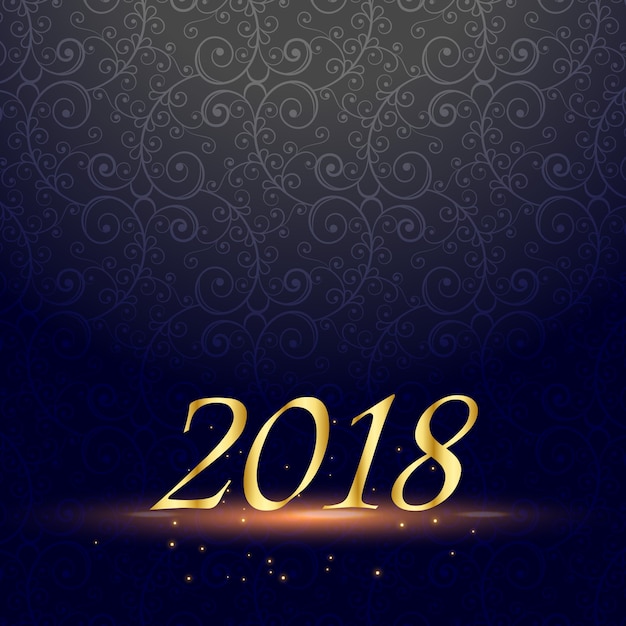 2018 happy new year design background