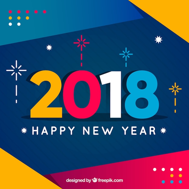 Download Free 2018 New Year Background Free Vector Use our free logo maker to create a logo and build your brand. Put your logo on business cards, promotional products, or your website for brand visibility.