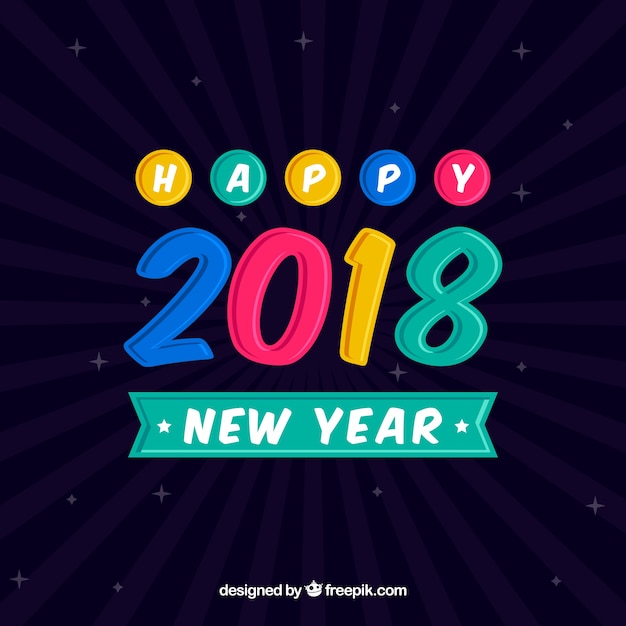 2018 new year party background