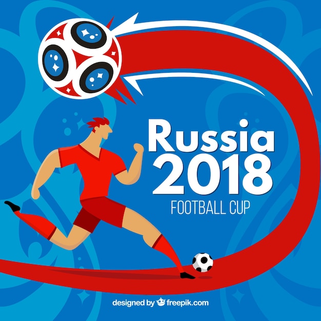 2018 world football cup background