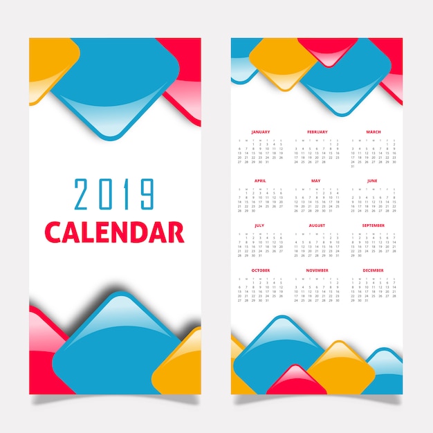 Download Free 2019 Calendar Design Free Vector Use our free logo maker to create a logo and build your brand. Put your logo on business cards, promotional products, or your website for brand visibility.