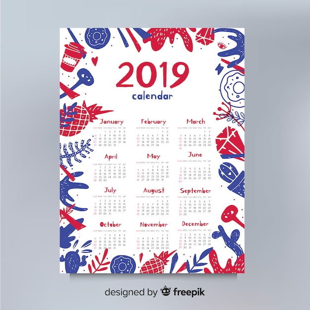 2019 calendar Vector | Free Download