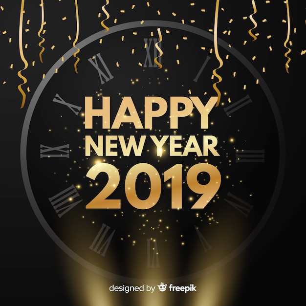 Новый год 2019 года Бесплатные векторы