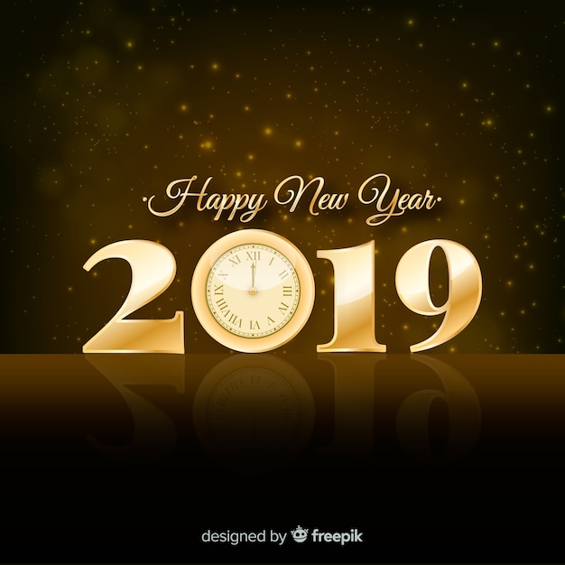 Серебряный новый год 2019 фон Бесплатные векторы