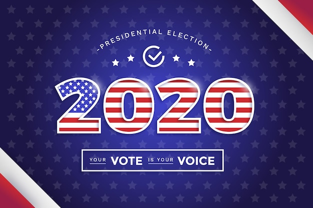 Free Vector | 2020 us presidential election - background