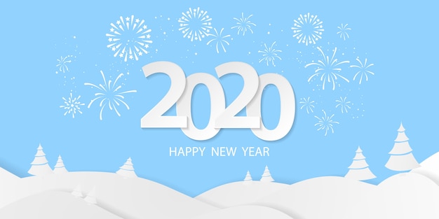 新年あけましておめでとうございます2020背景 グリーティングカード