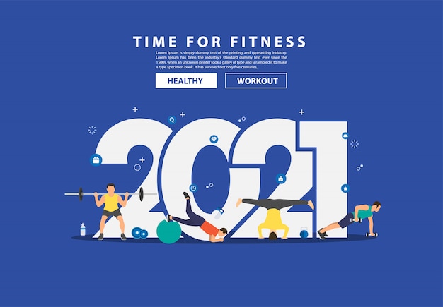 Download Free 2021 New Year Fitness Ideas Concept Man Workout Gym Equipment With Use our free logo maker to create a logo and build your brand. Put your logo on business cards, promotional products, or your website for brand visibility.