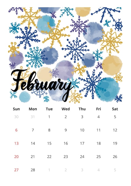 Premium Vector | 2022 english calendar february. vector illustration of ...