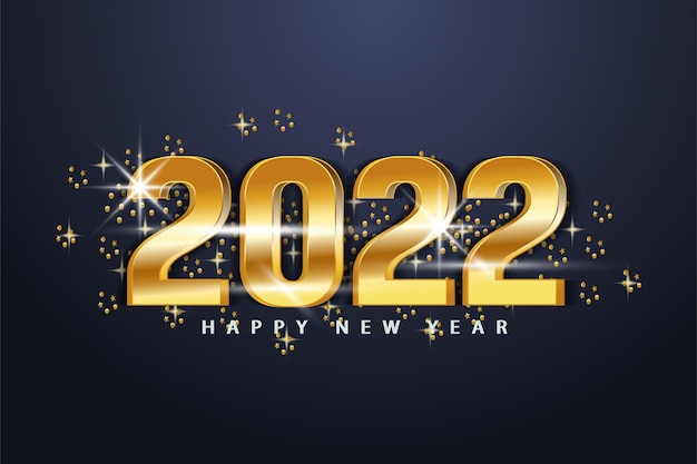 Premium Vector | 2022 happy new year background