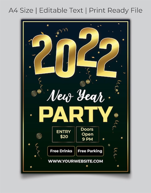 happy new year 2022 party