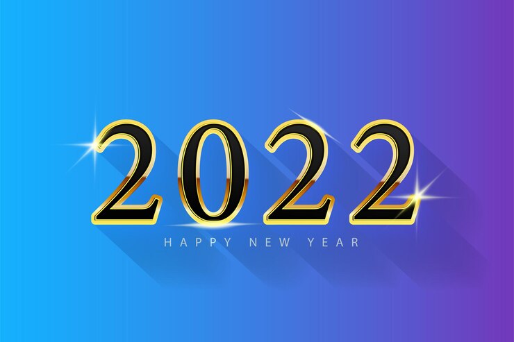 Premium Vector | 2022 new year background