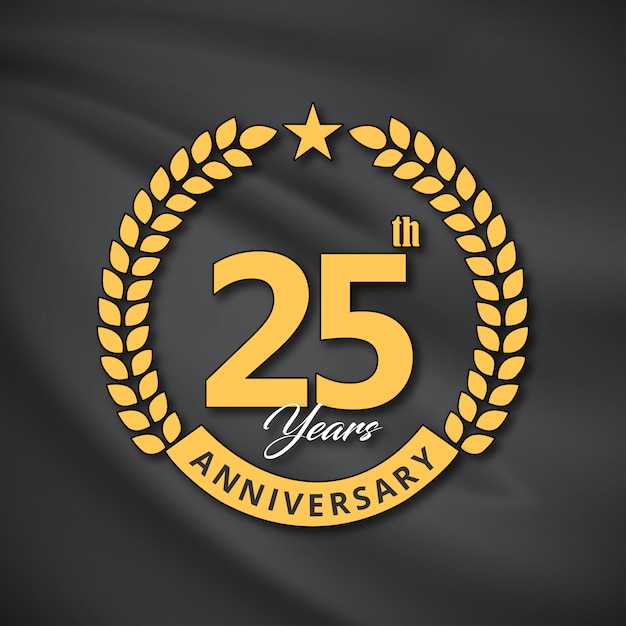 25 Years Of Celebrations Vector Premium Vector