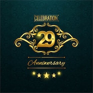 Free Vector 29th Anniversary Logo