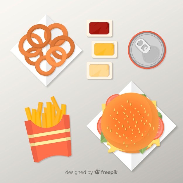 Free Vector | 2d food dish collection