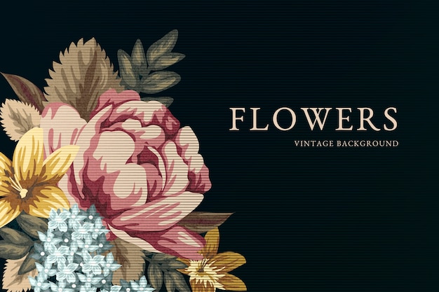 Download Free Download This Free Vector 2d Vintage Flowers Background Use our free logo maker to create a logo and build your brand. Put your logo on business cards, promotional products, or your website for brand visibility.