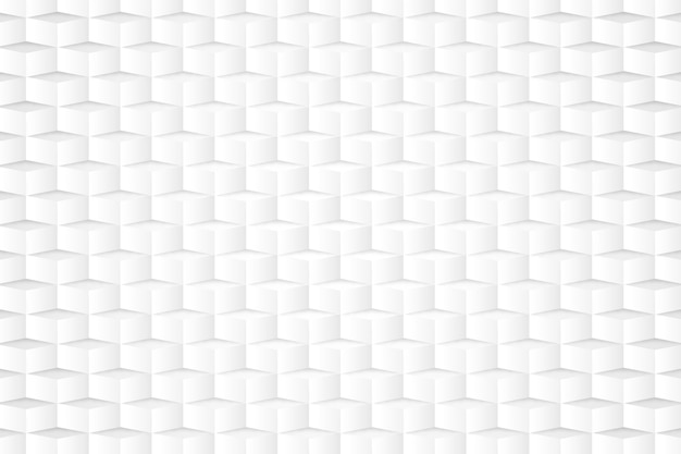 3 Dペーパースタイルの白い壁紙 無料のベクター