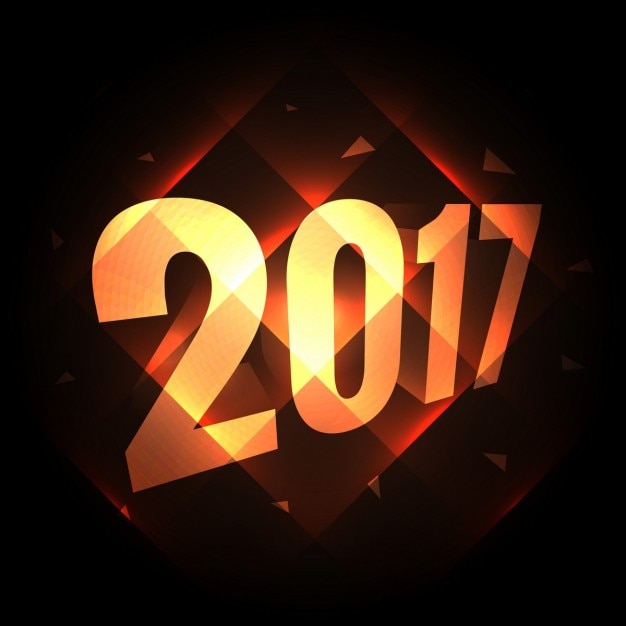 3d background with golden numbers for new\
year