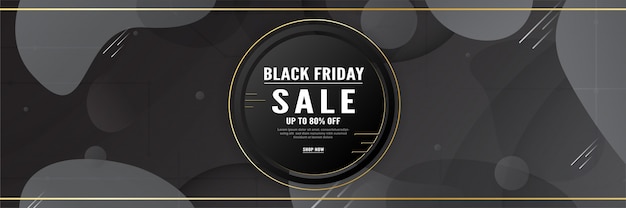 3d Banner Template For Special Discount Of Black Friday Premium Vector