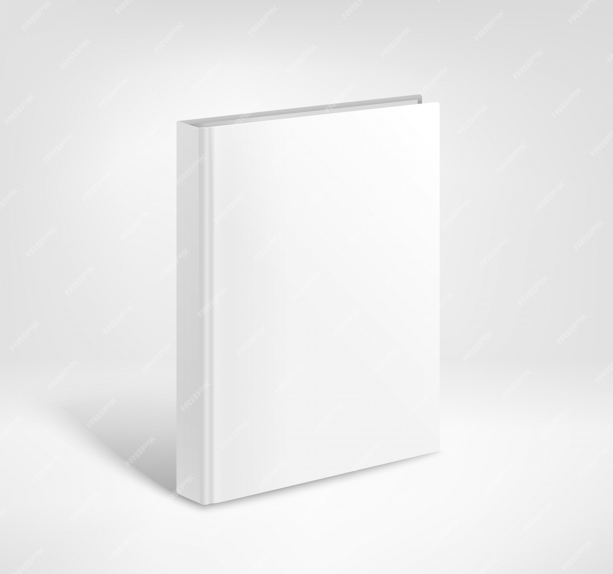 Premium Vector | 3d Blank Hardcover Book Vector Mockup Paper Book Template