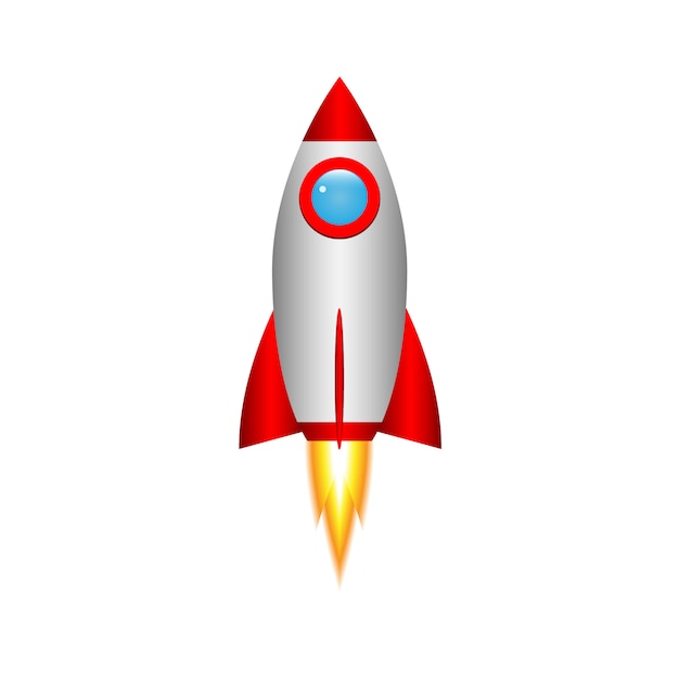 Download 3d cartoon rocket Vector | Premium Download