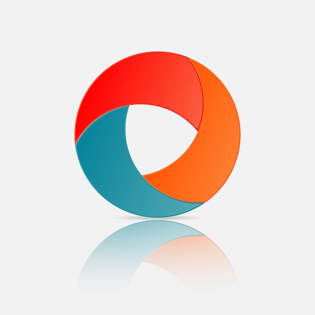 Download Free 3d Circle Logo Circle Infographic Element Design With Gradient Use our free logo maker to create a logo and build your brand. Put your logo on business cards, promotional products, or your website for brand visibility.