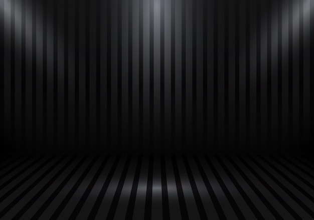 Premium Vector 3d Empty Black Studio Room Background