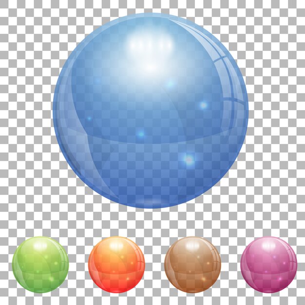 Premium Vector | 3d glass ball