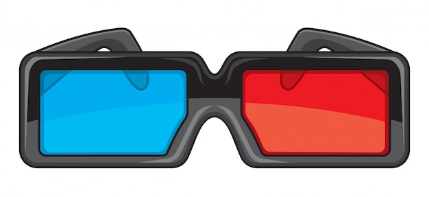 Download 3d glasses | Premium Vector
