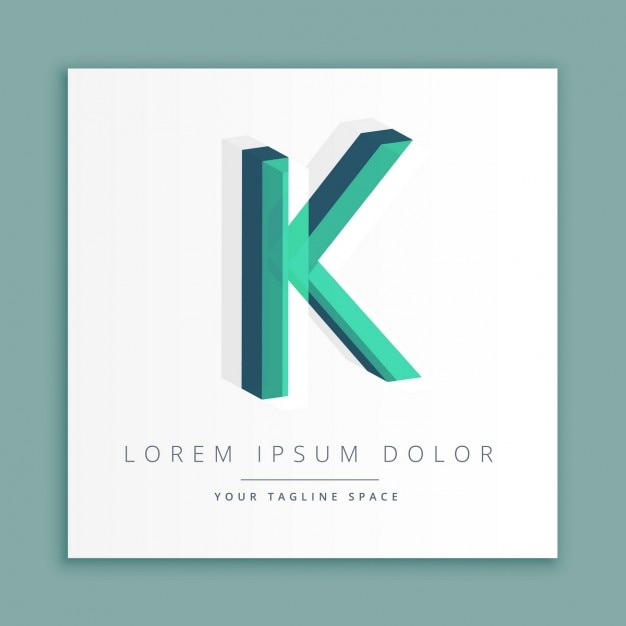 Download Free 3d Logo With Letter K Free Vector Use our free logo maker to create a logo and build your brand. Put your logo on business cards, promotional products, or your website for brand visibility.