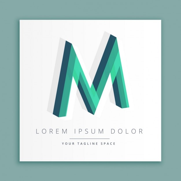 Download Free Free Vector 3d Logo With Letter M Use our free logo maker to create a logo and build your brand. Put your logo on business cards, promotional products, or your website for brand visibility.