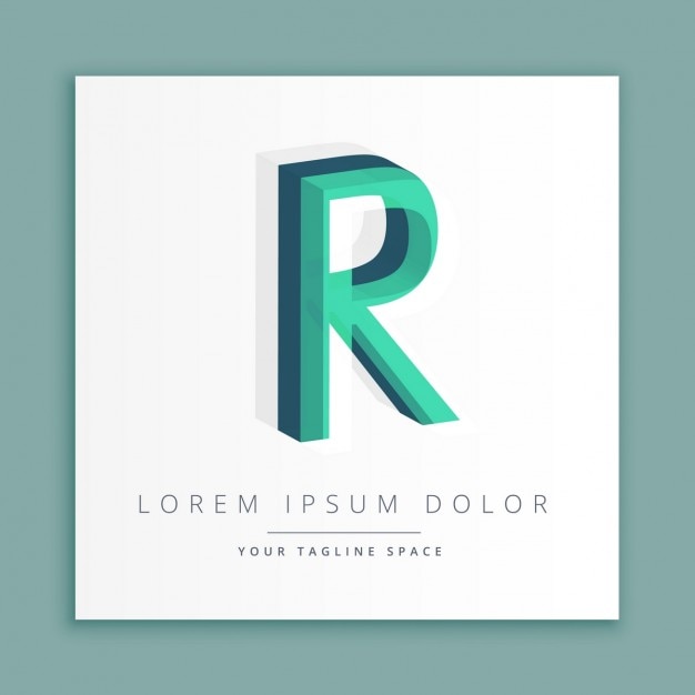 Download Free 3d Logo With Letter R Free Vector Use our free logo maker to create a logo and build your brand. Put your logo on business cards, promotional products, or your website for brand visibility.